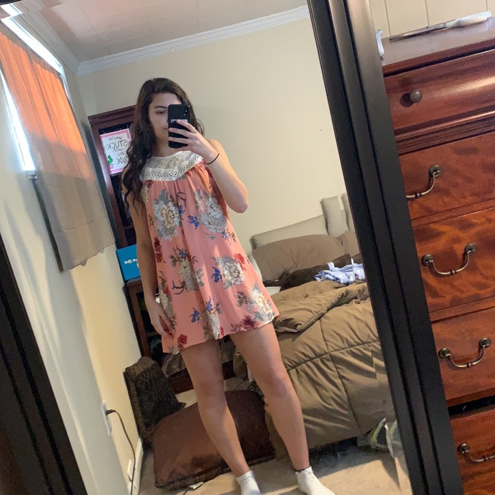 pink tank top dress